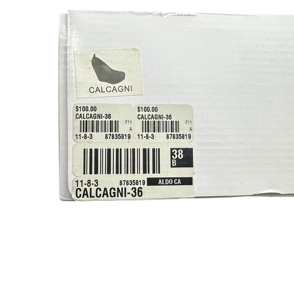 Aldo Calcagni wedge shows beige heels Seude wimsy goth anime sz 6 - Picture 7 of 11